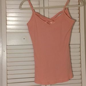 Light Pink Tank Top with Crisscross